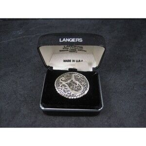 Vintage Langers Black Hills Sterling Silver Brooch